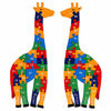 Picture of TOWO Wooden Giraffe Alphabet Blocks and Number Blocks Jigsaw Puzzle 41 cm Large Size 2 in 1 ABC Number Puzzle - Wooden Letter Blocks Puzzle Number Puzzles Educational Toys for 3 Year olds