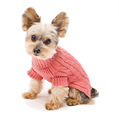 Picture of Stinky G Turtleneck Dog Sweater Millennium Pink Size #12