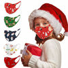 Picture of Known 5Pcs Christmas Kids Face_Mask Reusable Washable Adjustable Ear Loops Funny Bandanas Back to School (Christmas B)