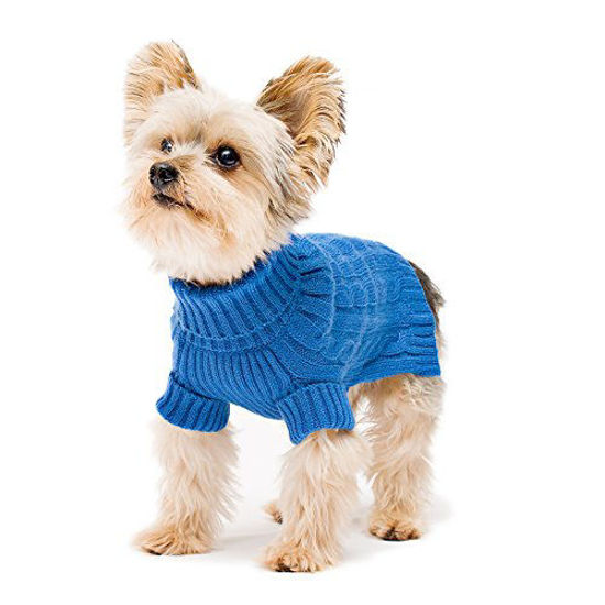 Picture of Stinky G Turtleneck Dog Sweater Royal Blue Size #12