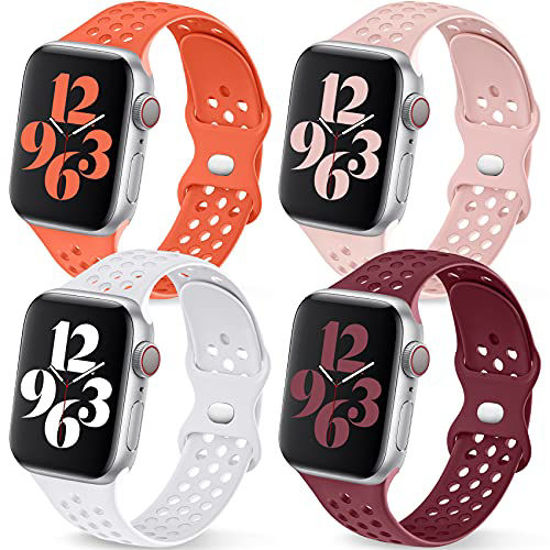 Apple Watch Band Women Silicone Replacement Strap IWatch SE Series 7 6 5 4  3 2 1