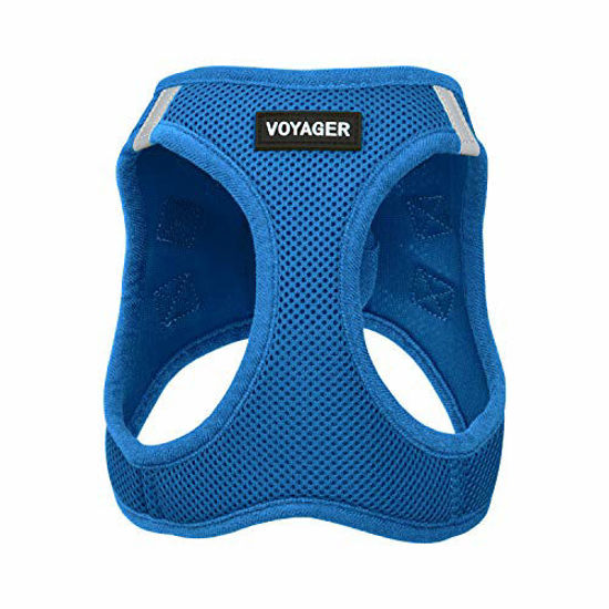 Picture of Voyager Step-in Air Dog Harness - All Weather Mesh, Step in Vest Harness for Small and Medium Dogs by Best Pet Supplies - Royal Blue (Matching Trim), XXXS (Chest: 9.5 - 10.5" Fit Cats)