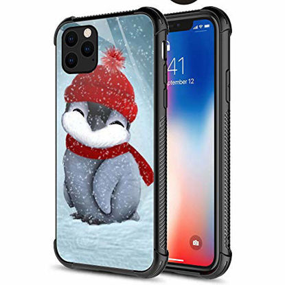 Picture of CARLOCA iPhone 11 Case,Baby Penguin iPhone 11 Cases for Girls Boys,Graphic Design Shockproof Anti-Scratch Hard Back Case for Apple iPhone 11