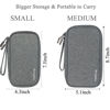 Picture of Medium Travel Tech Organizer, Bevegekos Carrying Case Bag for Electronics and Accessories (Dark Grey, Medium)