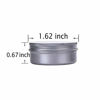 Picture of Hulless 0.5 Ounce Aluminum Tin Jar Refillable Containers 15 ml Aluminum Screw Lid Round Tin Container Bottle for Cosmetic,Lip Balm, Cream, 24 Pack.