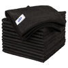 Picture of MR.SIGA Microfiber Cleaning Cloth, All-Purpose Microfiber Towels, Streak Free Cleaning Rags, Pack of 12, Black, Size 32 x 32 cm(12.6 x 12.6 inch)