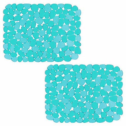 Picture of Pebble Sink Mat BliGli PVC Eco-friendly Kitchen Adjustable Sink Mat Pad Sink Protector  (Green)