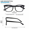 Picture of 5 Pack Blue Light Blocking Reading Glasses Fashion Square Computer Glasses Women Men Comfort Reading Gaming TV Glasses (5 Mix, 2.5)