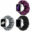 Picture of JIELIELE Compatible with Scrunchie Apple Watch Band 38mm 40mm 41mm 42mm 44mm 45mm for Women, Cute Wristbands Straps Elastic Scrunchy Band for iWatch Series 7 6 5 4 3 2 1 SE (M-38/40 SET-BGSP)