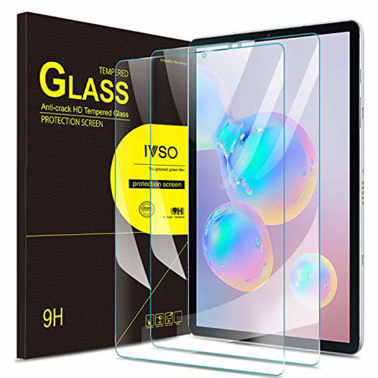 Picture of IVSO Screen Protector for Samsung Galaxy TAB S6/S5e,No-Bubble HD Clear Tempered Glass Screen Protector for Samsung Galaxy Tab S5e SM-T720 (Wi-Fi) SM-T725 (LTE) SM-T860 10.5 inches 2019 Release Tablet