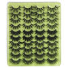 Picture of 8D Fluffy False Eyelashes 20MM Long Thick Lashes ALPHONSE Dramatic Crossed Volume Fake Eyelashes 20 Pairs 5 Styles Mixed