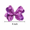 Picture of DED 30pcs Sparkly Hair Bows Clips 4 inch Glitter Sequin Bow Alligator Clips Baby Hair Accessories for Baby Girls Children Kids(15 Pair)