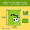 Picture of Soccer Party Drawstring Favor Bags (12 x 10 in, 12 Pack)