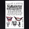 Picture of 4 Sheets The Joker Temporary Tattoos from Suicide Squad,Tattoo Sticker Perfect for Halloween,Cosplay, Costumes and Party Accessories