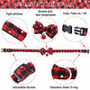 Picture of 4 Pieces Christmas Dog Bandanas and Collars Set Xmas Christmas Classic Plaid Dog Neck Tie Triangle Bib Scarf Kerchief Adjustable PET Bow Tie with Safety Bell PET Costume for Cat Dog (L, Stylish Style)