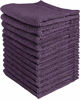 Picture of Utopia Towels Premium Fingertip Towel Set (12 x 12 Inches, Plum) 600 GSM 100% Cotton Washcloths & Face Cloth, Highly Absorbent and Soft Feel (12-Pack)