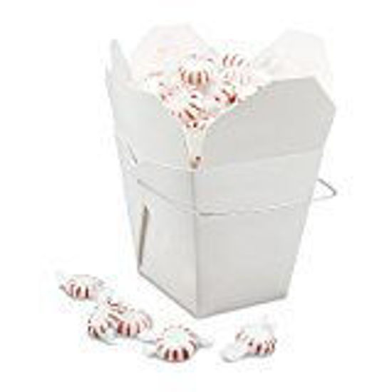 Picture of Green Direct Chinese Take Out Food Boxes 8 oz. White Pack of 50 - Chinese Food Containers