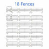 Picture of Toymany 18-20PCS Corral Fencing Accessories Playset Includes 2 Gates Fences, Plastic Fence Toys for Barn Paddock Horse Stable or Farm Animals Horses Figurines, Gift Cake Toppers for Kids Toddlers