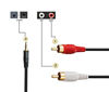 Picture of RCA Aux Audio Cable 50 Feet,Ruaeoda 3.5mm Aux to 2RCA Male Stereo Audio Y Cable
