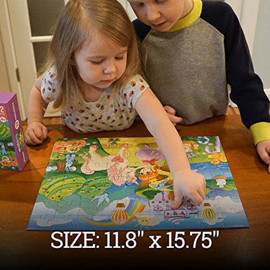 Picture of Princess and Unicorn Puzzle - 72 Pieces Jigsaw Puzzle for Kids - Great Gifts for 6 Year Old Girl, 5 Year Old Girl, or 8 Year Old Girl - Fun Toy Puzzles for All Ages