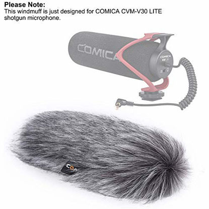 Picture of Comica CVM-MF2 Outdoor Microphone Furry Windscreen Muff Professional Wind Cover Compatible with CVM-V30 LITE Shotgun Video Microphone