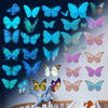 Picture of Glow Butterfly Wall Decor Stickers,58Pcs Luminous Butterfly Wall Decals Colorful Wall Art Butterfly Decor DIY Glow in The Dark Wall Decals for Kids Girls Bedroom Bathroom Decorations-Sky Blue