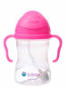 Picture of b.box Sippy Cup with Innovative Weighted Straw, Pink Pomegranate (Matte Lid)