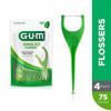 Picture of GUM - 898R4 Angled Flossers, Fresh Mint, 75 Count (Pack of 4)