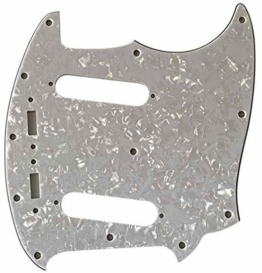 Picture of Guitar Parts For Fender US Mustang Classic Series Style Guitar Pickguard (4 Ply White Pearl)