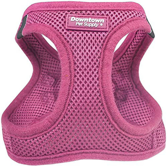 Picture of Downtown Pet Supply No Pull, Step in Adjustable Dog Harness with Padded Vest, Easy to Put on Small, Medium and Large Dogs (Pink, XXS)