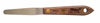 Picture of Albion Engineering Company 258-3TPS Classic Tapered Spatula, Stainless Steel, Hardwood Handle, 3/8" Wide Tapered Tip x 3" Long Blade