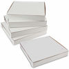 Picture of 8" Length x 8" Width x 1.5" Depth Lock Corner Clay Coated "Thin" Paperboard White Pizza Box by MT Products (20 Pieces)