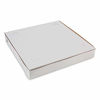 Picture of 8" Length x 8" Width x 1.5" Depth Lock Corner Clay Coated "Thin" Paperboard White Pizza Box by MT Products (20 Pieces)