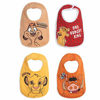 Picture of Disney Lion King Simba Timon Pumbaa Baby Boys 4 Pack Snap Bibs One Size