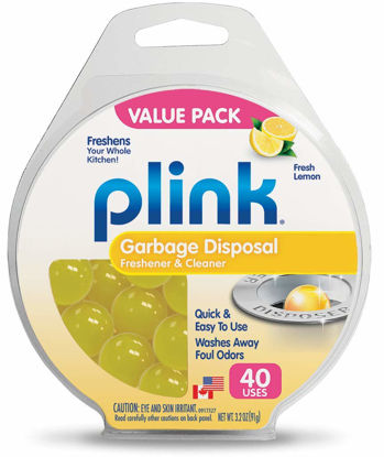 Picture of Plink Garbage Disposer Cleaner and Deodorizer, Lemon, 40 Count