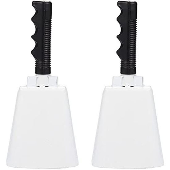 Picture of Blue Panda Cowbell with Handle, White Noise Maker (4.3 x 9.5 in, 2 Bells)