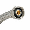 Picture of Eastman 48019 30-Inch Length Flexible Faucet Connector, Braided Stainless Steel Supply Hose Line, 1/2-inch FIP x 1/2-inch FIP,Silver