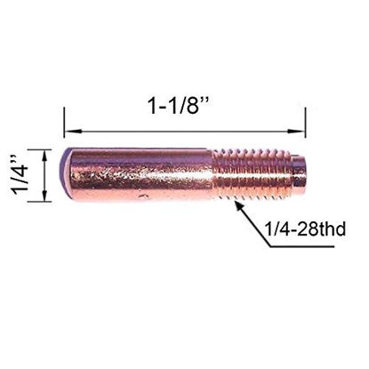 Picture of MIG Welding Contact Tips 000-068 000068 0.035" for Miller M-15/25/40 & Hobart MIG Welding Gun-35PK 