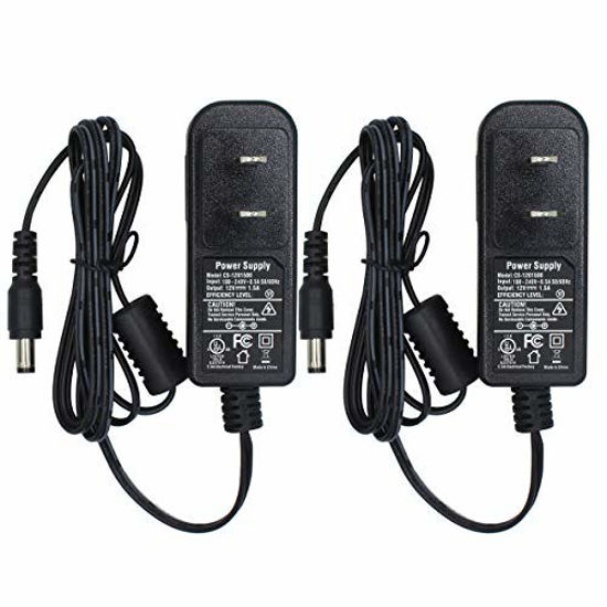 Picture of 2packs DC 12V 1.5A 18watt Power Adapter Supply Switching for Cameras Plug 5.5mm x 2.1mm