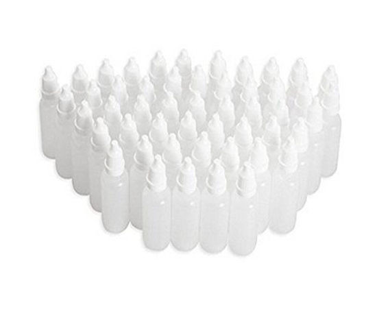 Picture of erioctry 50Pcs 10ML/8ML/15ML/20ML/30ML Empty Plastic Dropper Dropping Bottles(Drops of Plug Can Removable) Portable Plastic Bottle Eye Liquid Dropper Refillable Bottles Containers (20ml)