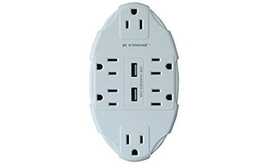 Picture of XTREME 6 Outlet Wall TAP W Dual USB Port