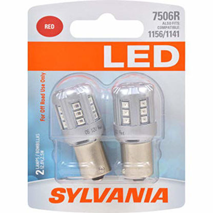 Picture of SYLVANIA 7506 Red LED Bulb, (Contains 2 Bulbs)