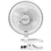 Picture of BOVADO USA 6 INCH - 2 Speed - Adjustable Tilt, Whisper Quiet Operation Clip-On-Fan with 5.5 Foot Cord and Steel Safety Grill, White - by Comfort Zone