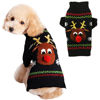 Picture of PETCARE Dog Christmas Sweater Black Ugly Funny Cute Cartoon Reindeer Cat Sweaters Jumper Holiday Dog Clothes Puppy Sweaters for Small Medium Large Dogs Fall Winter Outfits Xmas Dog Costume,X-Large