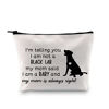 Picture of Black Lab Dog Cosmetic Bag Black Lab Lover Gift I Am Not a Black Lab I Am a Baby Makeup Pouch Labrador Mom Travel Bag(Black Lab bag)