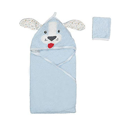 Picture of BUUDE Baby Hooded Towel, Animal Design, Premium Natural Soft %100 Cotton, Ultra Absorbent, Baby Bath Towels for Girls, Newborns, Infants, Babies and Boys, 30x30 Inch (Dog)