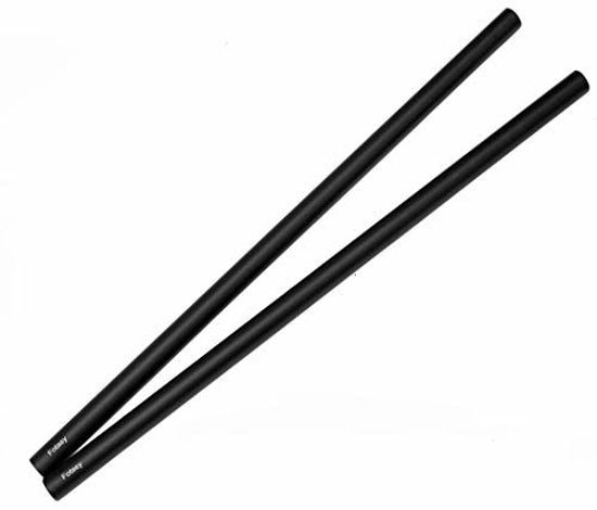 Picture of Fotasy 40cm (16 Inch) 15mm Rods for 15mm Rail Rod Support Systems, fits 15mm Mattebox, Follow Focus Shoulder Pads Rod Monitor Mount Rod Clamp Base, M12 Threads (2 Packs)