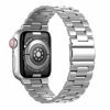 Picture of SWEES Compatible with Apple Watch 45mm 42mm 44mm Band, Upgraded Version Solid Stainless Steel Link Replacement Wristband Compatible for iWatch Series 7 6 5 4 3 2 1 SE Sports & Edition Men Women, Silver