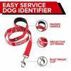 Picture of Industrial Puppy Service Dog Leash with Neoprene Handle and Reflective Service Dog Lettering for Service Animal Vests