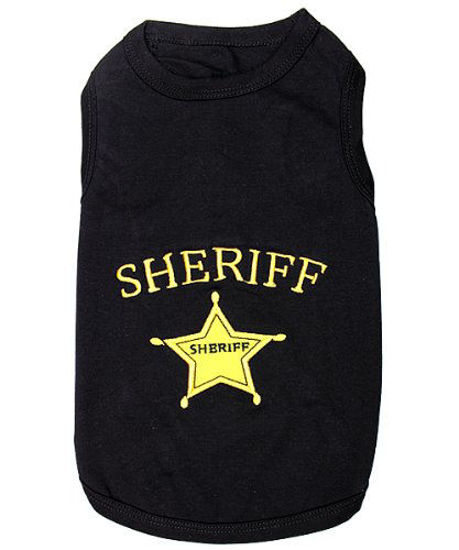 Picture of Parisian Pet Sheriff Dog T-Shirt, XXS